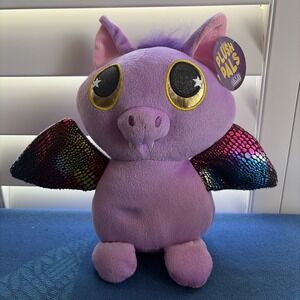 NWT Purple Rainbow Wing Vampire Bat BMI Merchandise 2022 Plush